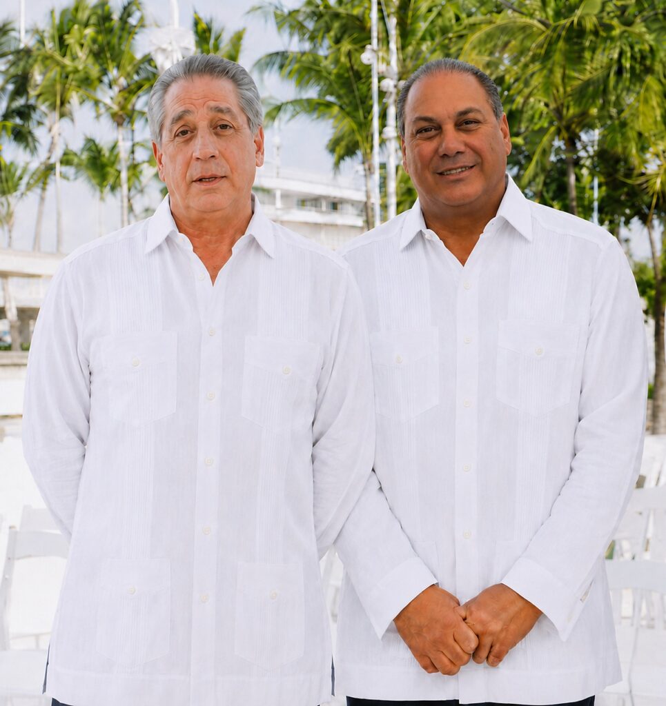 Fernando Hazoury and Ricardo Hazoury, members of the Hazoury family associated with Cap Cana’s long-term tourism, hospitality and real estate development vision. **Caption:** Fernando Hazoury and Ricardo Hazoury, part of the Hazoury family leadership behind Cap Cana’s evolution as one of the Dominican Republic’s most important luxury tourism and real estate destinations. **Image Description:** Fernando Hazoury and Ricardo Hazoury pictured in a Cap Cana setting. The image is used in connection with GREENHAUSDR Market Intelligence commentary on Cap Cana’s hospitality growth, investor confidence, legal security and the broader legacy of the Hazoury family in the development of the destination. **Image Credit / Source:** Fernando Hazoury and Ricardo Hazoury, members of the Hazoury family associated with Cap Cana’s long-term tourism, hospitality and real estate development vision.